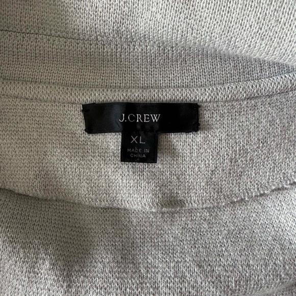J.Crew Sophie Open Front Sweater Blazer Women’s XL Light Gray Office Workwear - Picture 5 of 8
